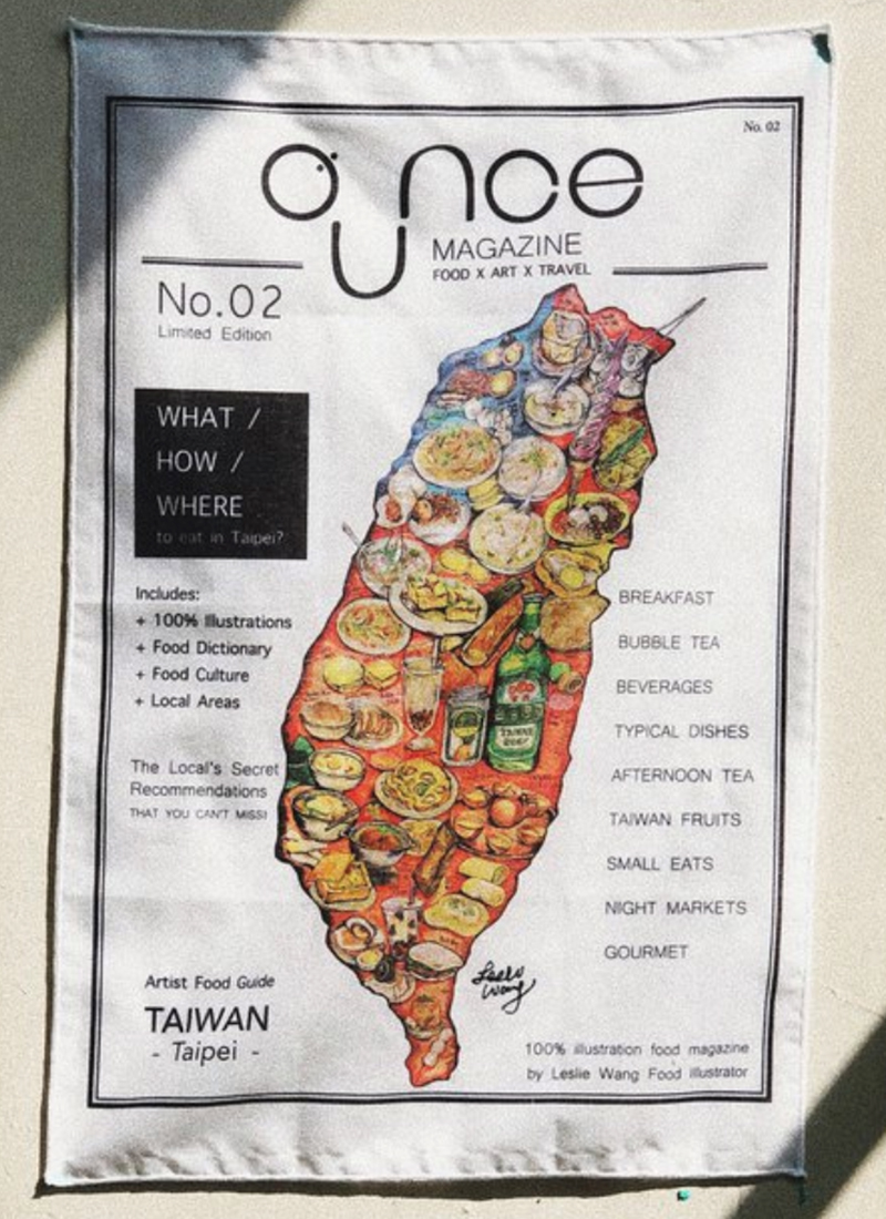 Taiwan Food Map Wall Hanging